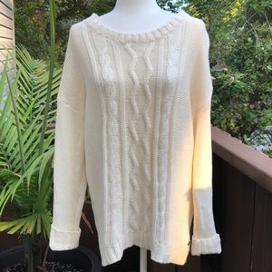 EUC Roxy Cable Knit Sweater